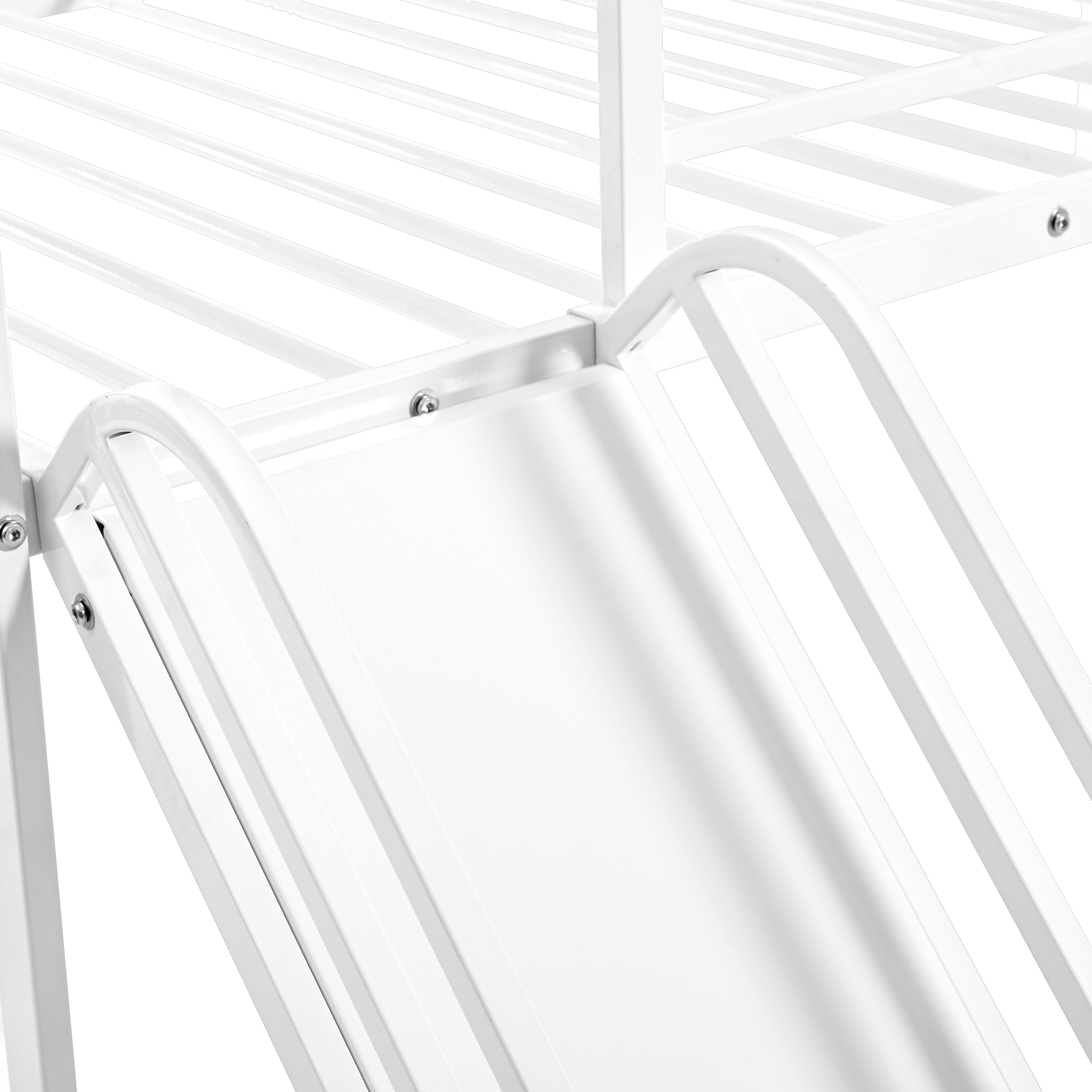 Twin Over Twin House Bed With Ladder And Slider, House Bed, Bunk Bed_voghion.com